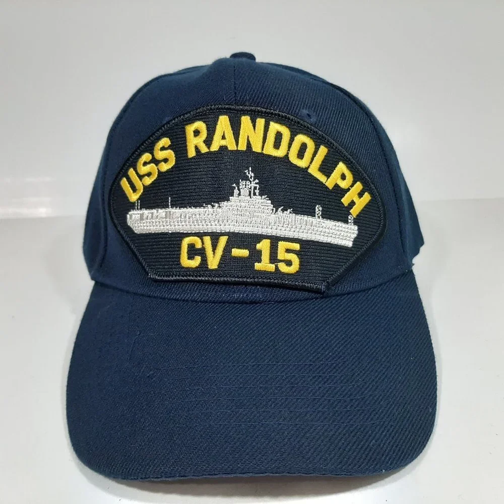 U.S. Navy USS Randolph CV-15 Men's Cap Hat Navy Bl